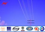 Q345 40ft 3mm Thickness Steel Utility Pole Hardware With 2m Cross Arm