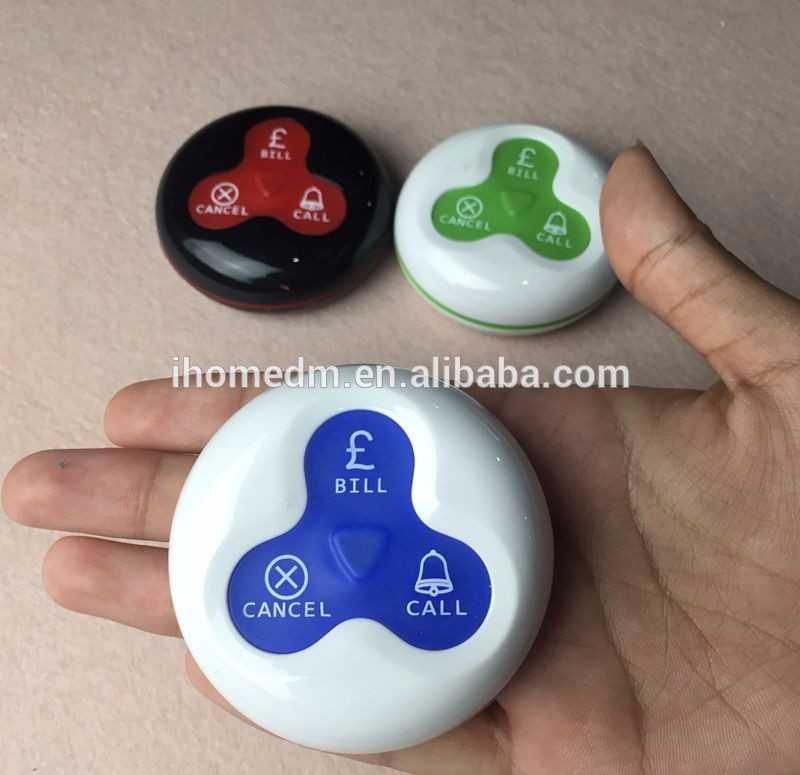 wireless waiter call system restaurant desk bell