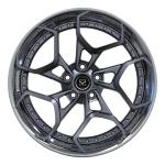 19inch Forged 2 PC Wheels Polished Disc Lip Gun Metal Spokes For Mercedes Benz