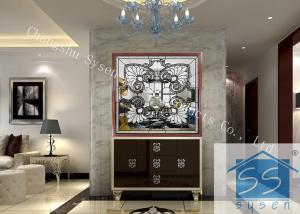 China Float Decorative Bathroom Window Glass Custom Size Spell Mirror Pattern on sale