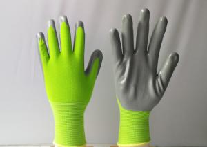 China Grey Nitrile Coated Work Gloves Extended Service Life Comfortable In Dry Condition wholesale