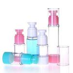 Pink Color Normally Used Plastic 50ml Airless Pump Bottle For Cosmetic Personal
