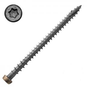 China Ultimate 4 Inch Stainless Steel Composite Deck Screws With Head Painted Rust Proof on sale