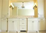 Villa Customized Free Standing Bathroom Vanity Cabinets , Painted 5 Times For