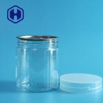 300# 380ml Dried Jerky Fruits PET Plastic Can With Screw Lid 96mm Height