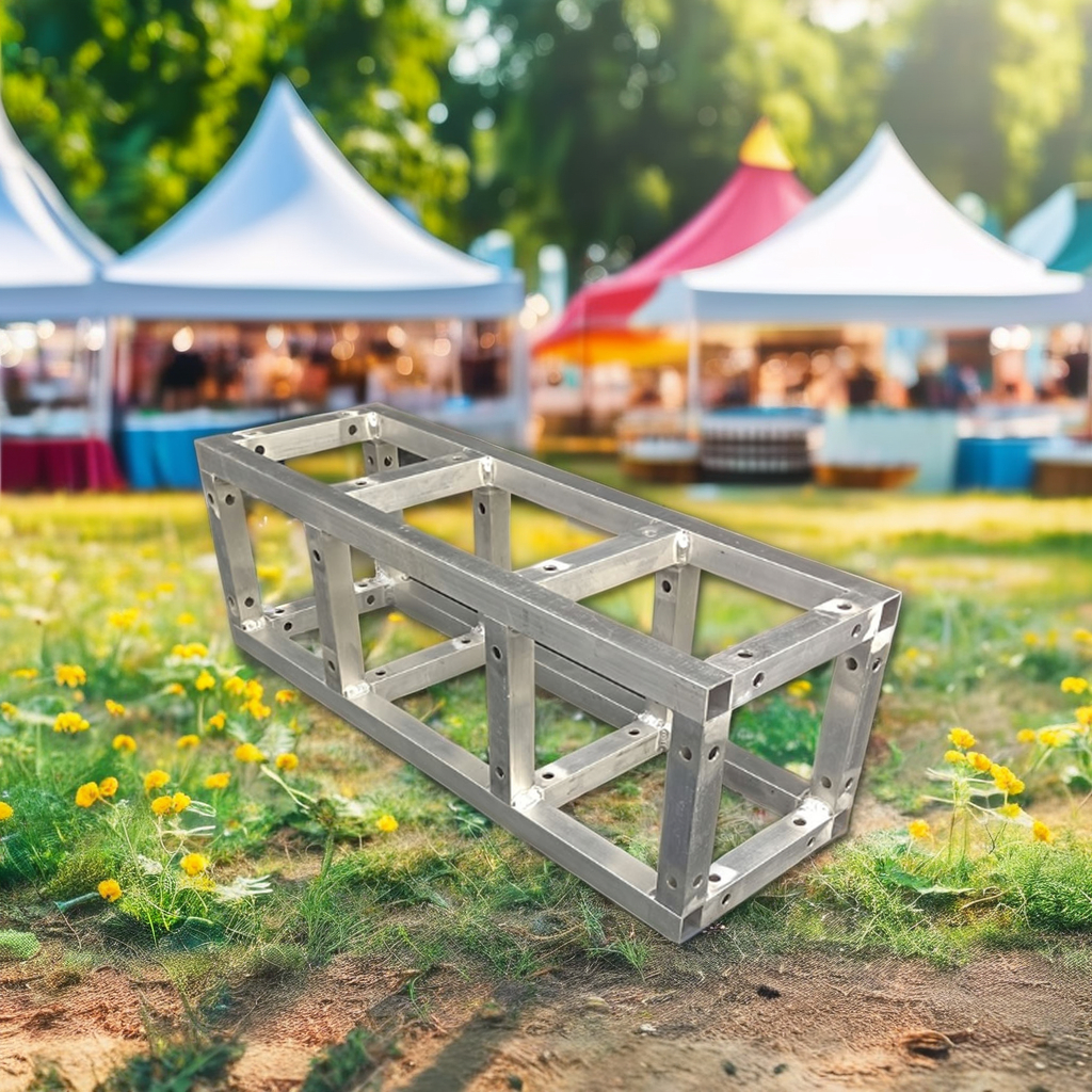 High Strength Aluminum Bolt Truss , Trade Show Booth Truss Displays