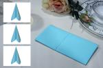 SGS FDA Sky Blue 40x40cm Luxury Paper Napkin Absorbent For Christmas