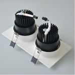 220V Recessed Aluminum body double head 14W LED downlight
