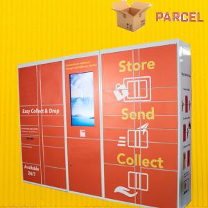 China Outdoor Indoor 24 Hours Red Secure Parcel Delivery Drop Lockers for Carrier wholesale