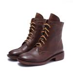 S208 Manufacturers autumn and winter warm velvet thick handmade leather boots