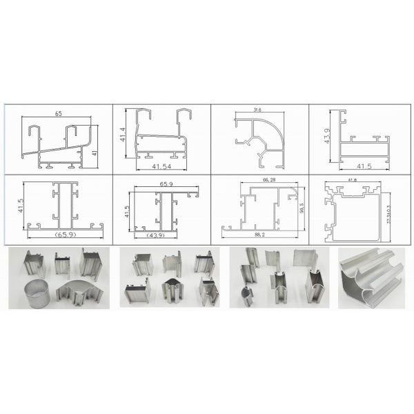 Corrosion Resistant Anodized Silver Aluminum Curtain Wall Profiles