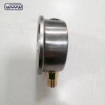 Customizable 1/4 BSPT Bottom Connection Vacuum Oil Filled Pressure Gauge Raw of