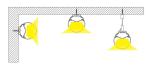 3000K / 4000k Linear Led Pendant Light SMD 2835 High Lumen For Supermarket