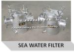 Hot-dip galvanizing marine seawater filter, hot-dip galvanizing suction coarse