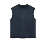 Breathable Hip Hop Style Oversized Cropped Sleeveless T Shirt Vest for Men