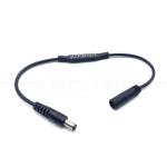 Stepless Light Male to Female DC Barrel Jack 5.5x2.1mm 5.5x2.5mm 3.5x1.35mm