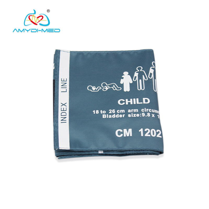 Nylon Paediatric Reusable NIBP Cuff 35Cm Tube Common Compatible With Bladder