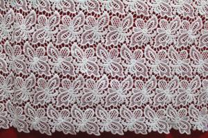 China Crochet polyester Chemical embroidery lace fabric for lady