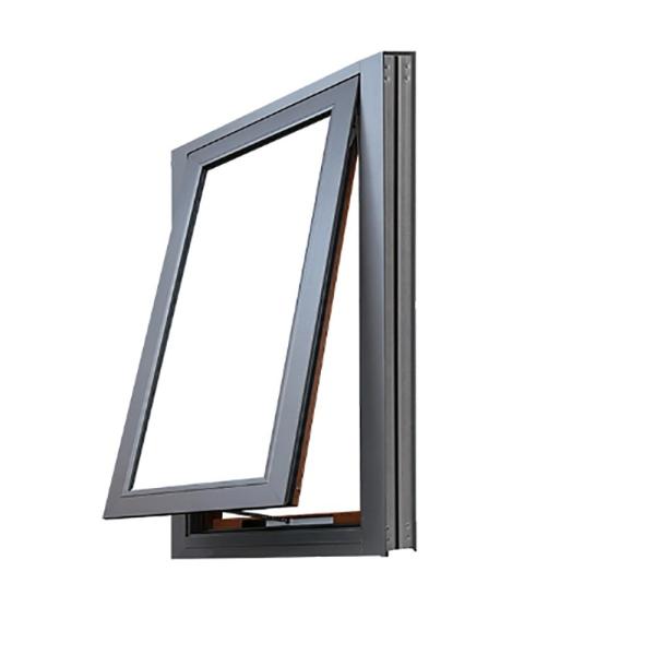 Aluminum Alloy Frame European Style Awning Windows With High Wind Pressure