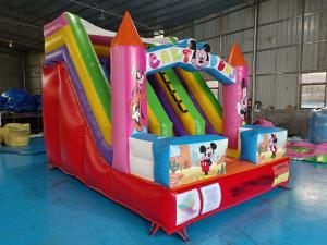 China Commercial Digital Printing Inflatable Dry Slide Mickey Mouse Cartoon Inflatable Castle For Outdoor For Kids wholesale