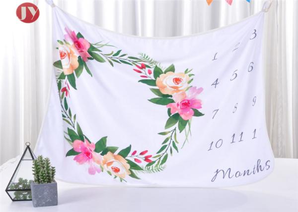 Cute Baby Warm Baby Blanket Milestone Newborn To 12 Months Lovely Soft Polyester