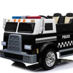 Battery 12V/24V Black white Electric Ride On Double Seater Police Cars for Kids