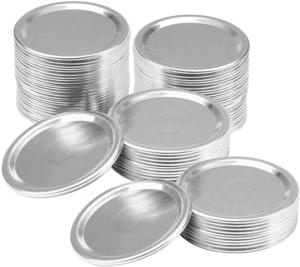 China Dia 3.38in Reusable Mason Glass Mason Jar Lids Aluminum Cylinder Containers 86mm wholesale