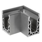 Anodized Aluminum Extrusion Profiles For Balcony Glass Guardrail