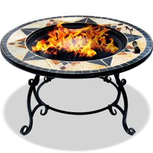 China Outdoor Garden Picnic Firepit with Portable Wood Burning Firepit and Korean Charcoal BBQ wholesale