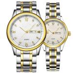 5ATM Waterproof Couple Quartz Watch , Sandproof Diamond Couple Watches