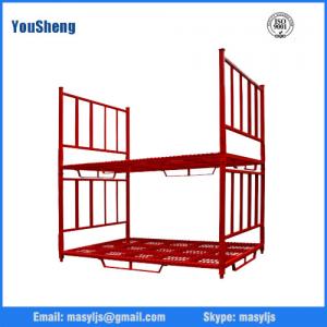 China Warehouse foldable stack portable steel storage tire pallet racking/rack wholesale