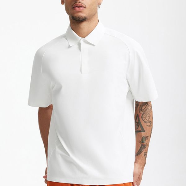 Customizable Sporty Blank Men's Solid Mint Knitted Short-Sleeve Shirt Quick Dry Breathable New Arrival Spring/Summer 2026