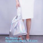 Closure Shoulder Messenger Transparent PVC Handbag, PVC Jelly Tote Bag 2-pc Set