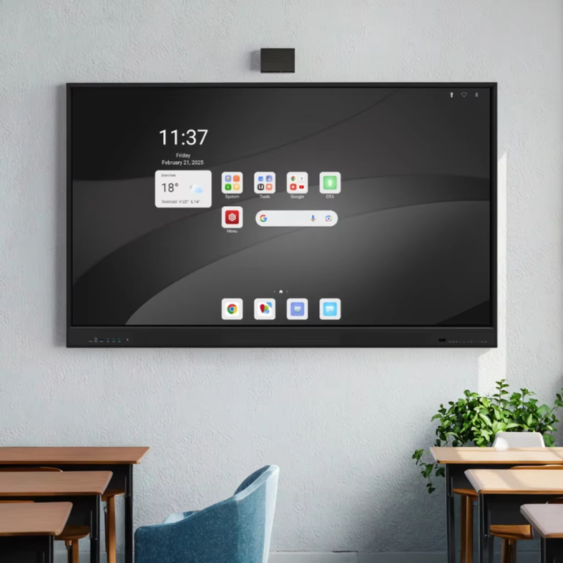 65 75 86 98 Inch Interactive Flat Panel Interactive Whiteboard Support Dual System