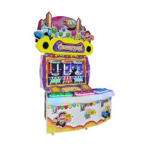 China Customized Kids Arcade Machine , Crazy Toy 3 Players Ticket Lottery Game Machine wholesale