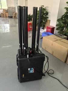 China 1km multi band Vehicle cell phone bomb drone VHF UHF GPS remote control jammer 20-6000MHz VIP protection wholesale