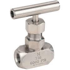 China SS316 Needle Valve 1/8''-2'' Female 6000PSI High Pressure Gas Needle Valve wholesale