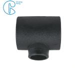 Black Color HDPE Socket Fusion Fittings Reducing Tee PE100 PN16 SDR11