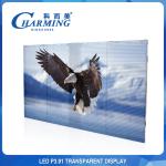 Full Color Transparent LED Video Wall 1000X500mm P3.91 Outdoor LED Display