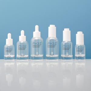 China 15ml 30ml Round Glass Empty Serum Dropper Bottles For Skincare Packaging wholesale
