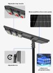 7070SMD Chips 36pcs All In One Solar Street Lights 30w/35w/40w/60w Power Options