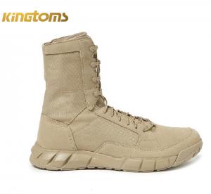 China Cordura Nylon Khaki Waterproof Side Zip Tactical Boots EVA Midsole on sale