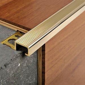 China Brass Metal Transition Strip Brass Tile Trim 10mm Mirror Polished wholesale