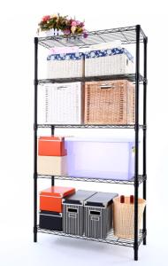 China Tiers Commercial Chrome Wire Storage Shelves Chrome Zinc Plastics Surface wholesale