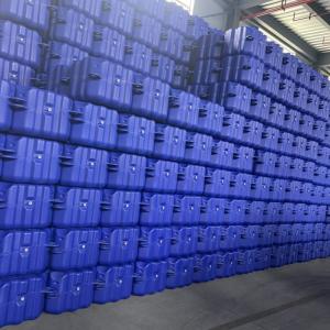 China Versatile Modular Blue PE Pontoon Uv Resistant Stable Floating Platforms wholesale