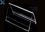 3mm V Shape Acrylic Display Sheet Clear Perspex Tabletop Sign Holders