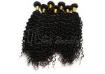 Natural Black 5A Virgin Brazilian Hair , Deep Wave Human Hair Weave