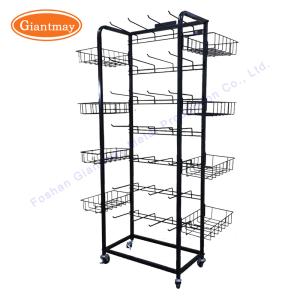 China Potato Chip Display Candy Stand Wire Mesh Basket Shelf wholesale