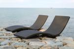 Hotel Swimming Outdoor Pool Chairs with Water-Proof Modern Aluminum Sun Loungers