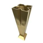 X type tall flower pot cross metal flower planters